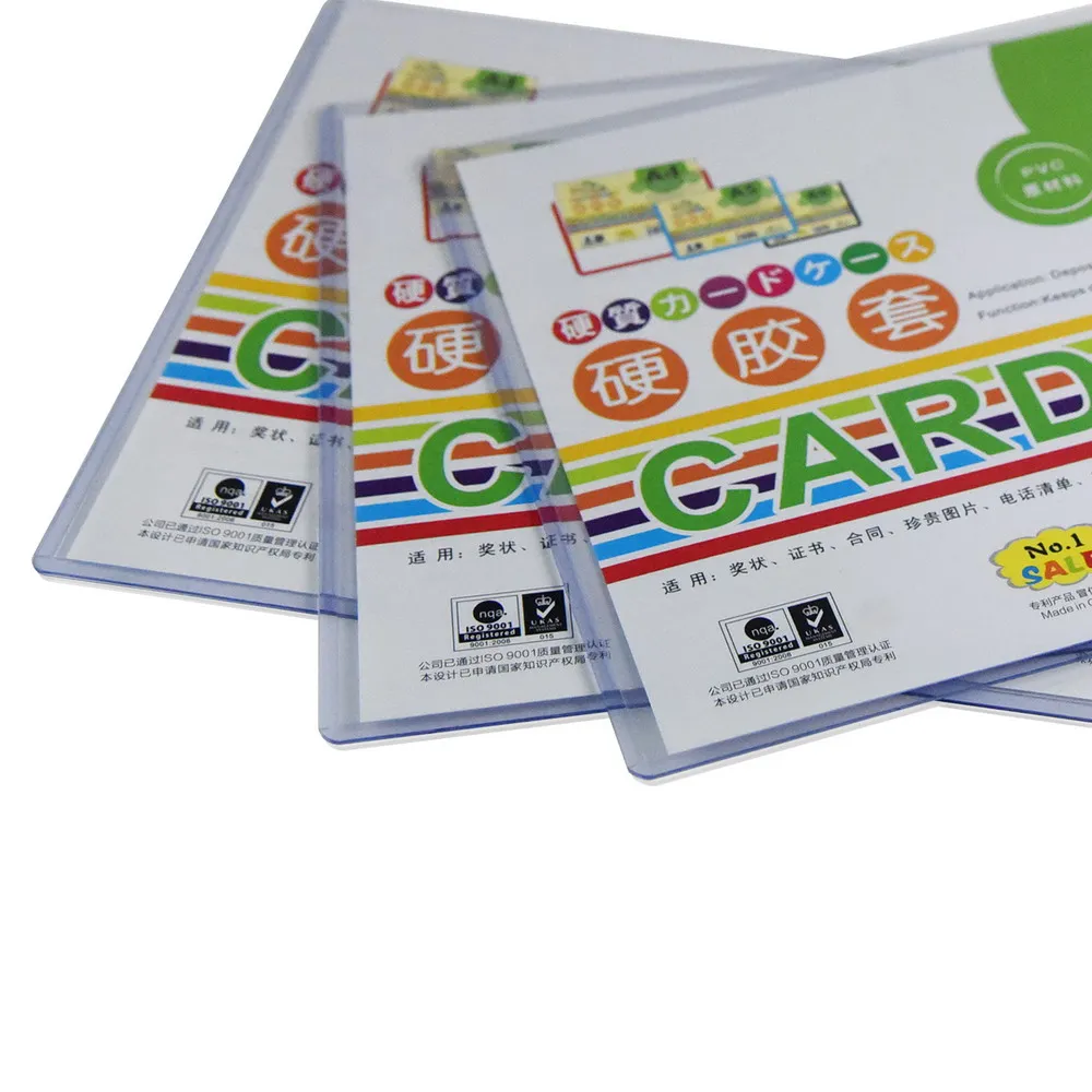 
A4 Hard PVC Card Holder Rigid PVC Card Holder 