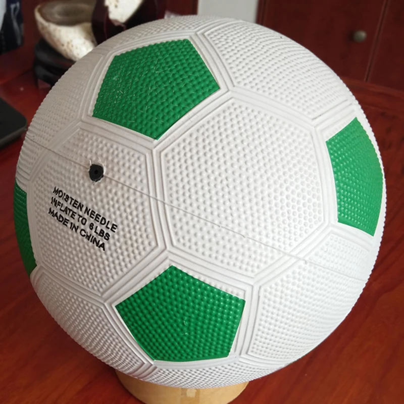 
Customized Logo Particle Surface Cheap Rubber Football Soccer Ball 