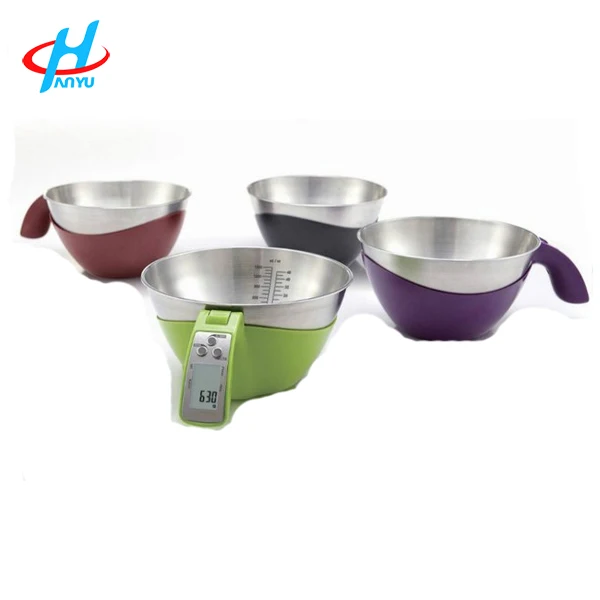 5KG Digital Measuring Tools Kitchen Weight Scale Food Balance with 1500ml Stainless Steel Bowl Volume