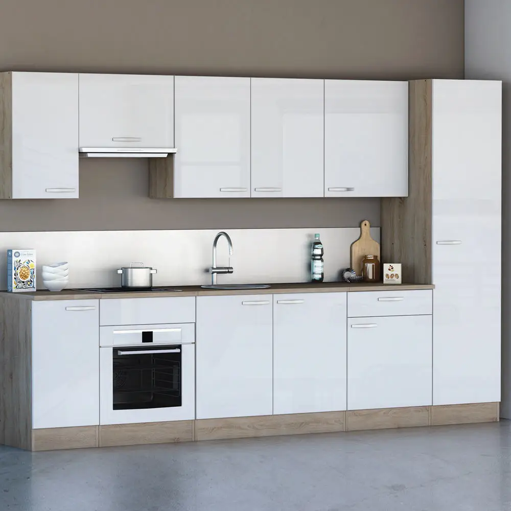 Affordable apartment kitchen cabinet design Foshan factory