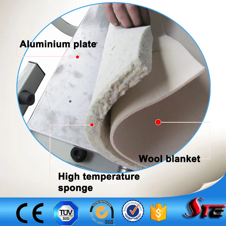 Automatic pneumatic air double stations sublimation transfer large format industry quality heat press machine