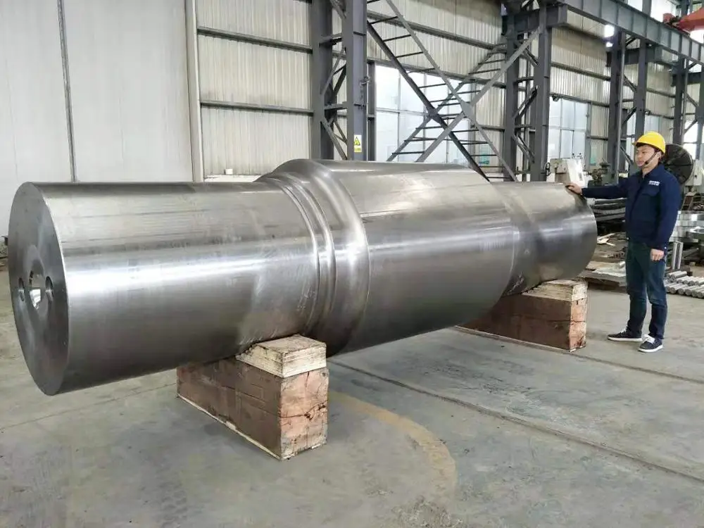 cement rotary kiln roller shaft with forging material