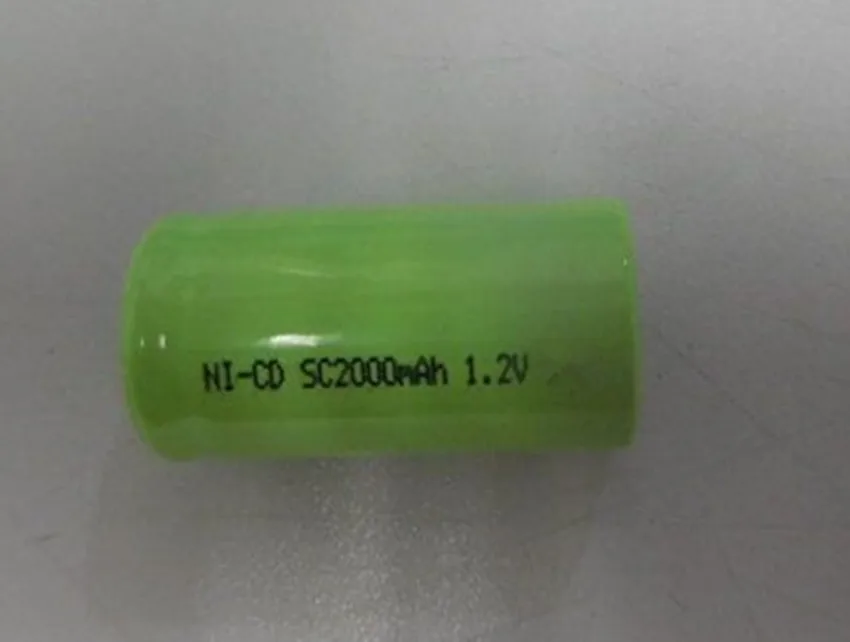 
Ni-CD Sub C battery 1.2v 2000mAh rechargeable nicd batteries paper cover 