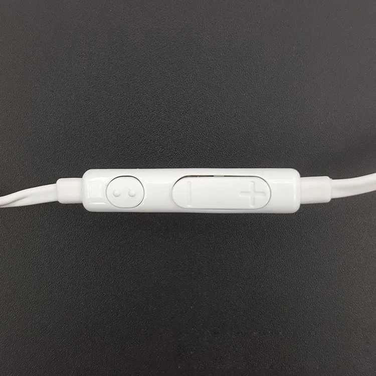 BLACK/WHITE hands free android earphone with MIC and volume