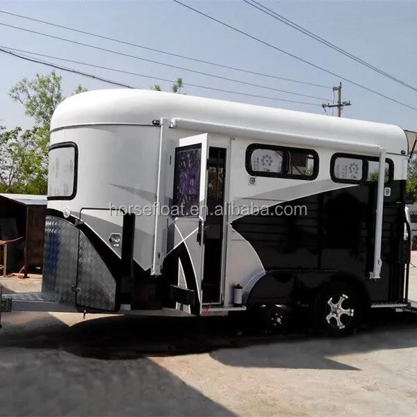 2 horse trailer floats china with living quarters hot sale in Australia