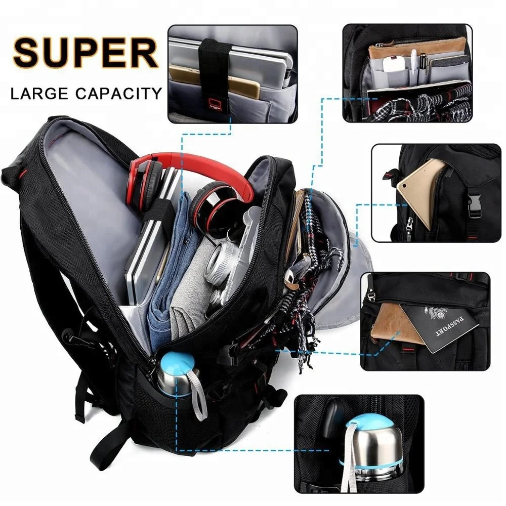 Fashion Laptop Backpack Contains Multi-function Pockets, Durable Travel Laptop Backpack Bag with USB Charging Port