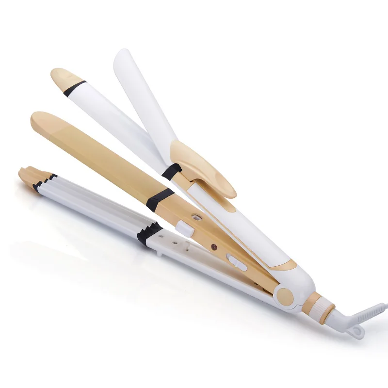 
WOW ST3303 straightener and curler 2 in 1 flat iron Ceramic electric Hair straightener Curling 