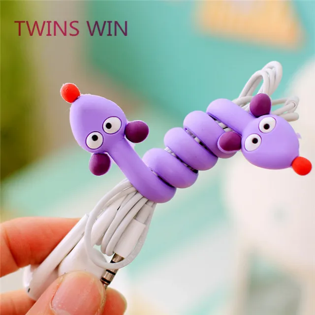 Netherlands latest fashion popular other mobile phone accessories promotion cute animal design phone manual wire rope winder 079