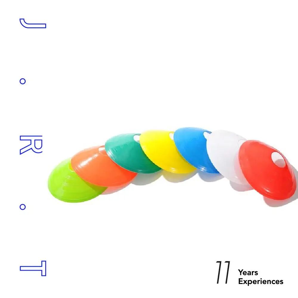 Wholesale 2 inch PE Sports Football Training Cones Soccer Disc Cones