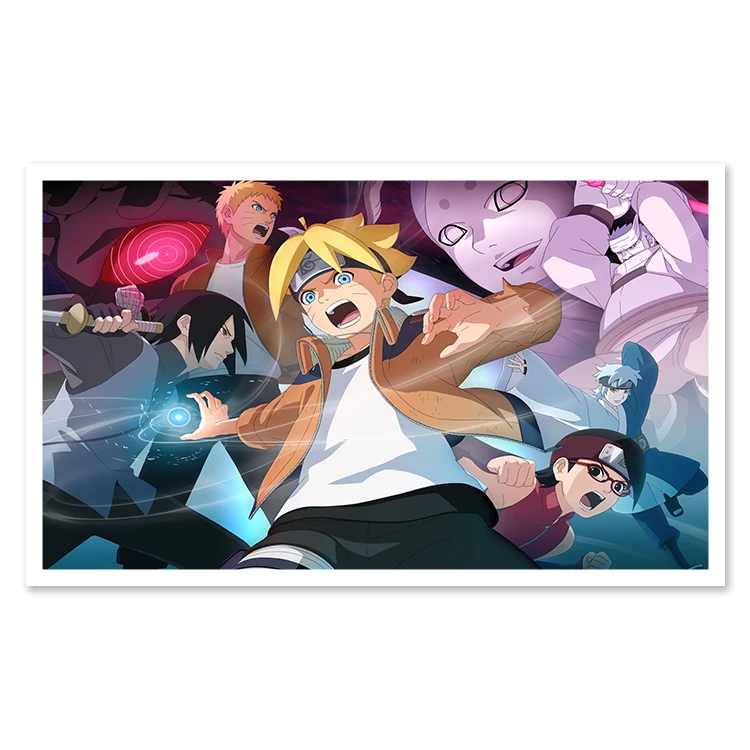 
3d Lenticular Anime Poster Naruto Flip Anime Design Poster For Home &Office Decoration 