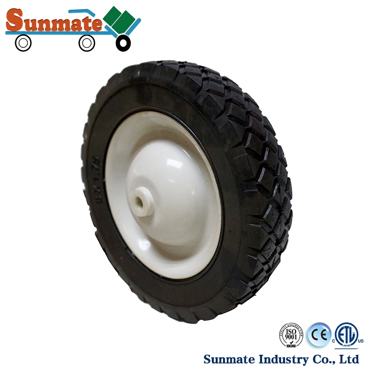 7 Inch Semi Pneumatic Tire Wheelbarrow Rubber Wheels