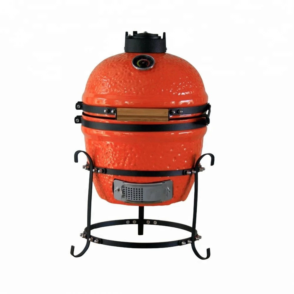 Cheap AUPLEX Mini Tandoor Clay Ceramic 13Inch Kamado Egg Grill BBQ Barbecue Outdoor