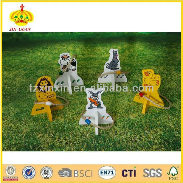 животное кольцо бросить игры, сад метание колец в цель игры