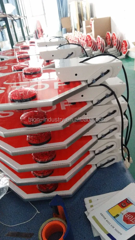 24V and 12V electric or manual school bus stop board as bus body parts