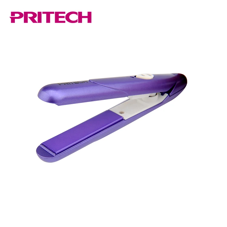 PRITECH пользовательский фиолетовый Электрический мини-утюжок глобальная красота Керамический выпрямитель для волос