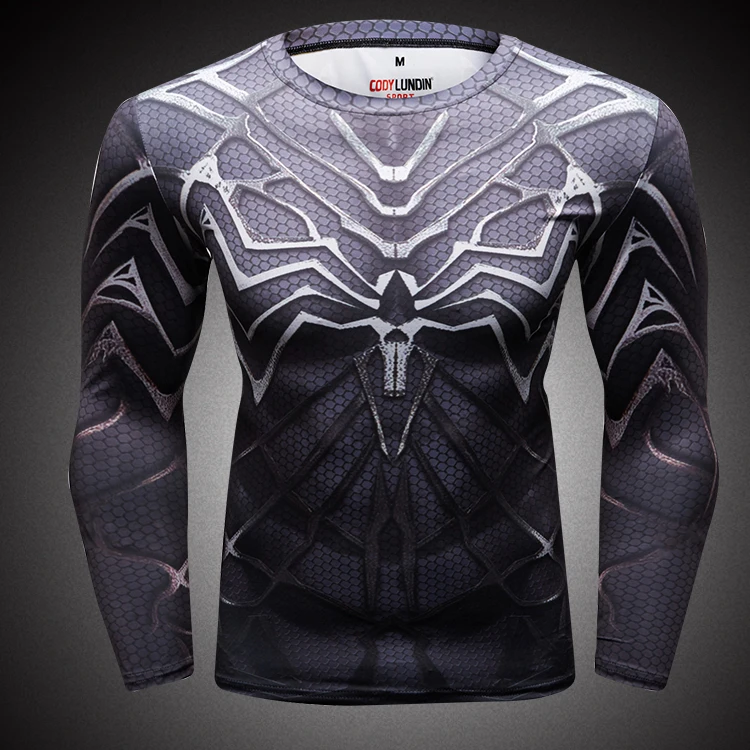 Custom Athletic T-shirt Compressed Venom Long Sleeve Shirt