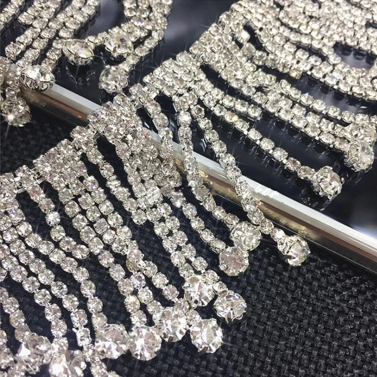 Rhinestone Belly Waist Body Chain Link Flower Rhinestone Chain