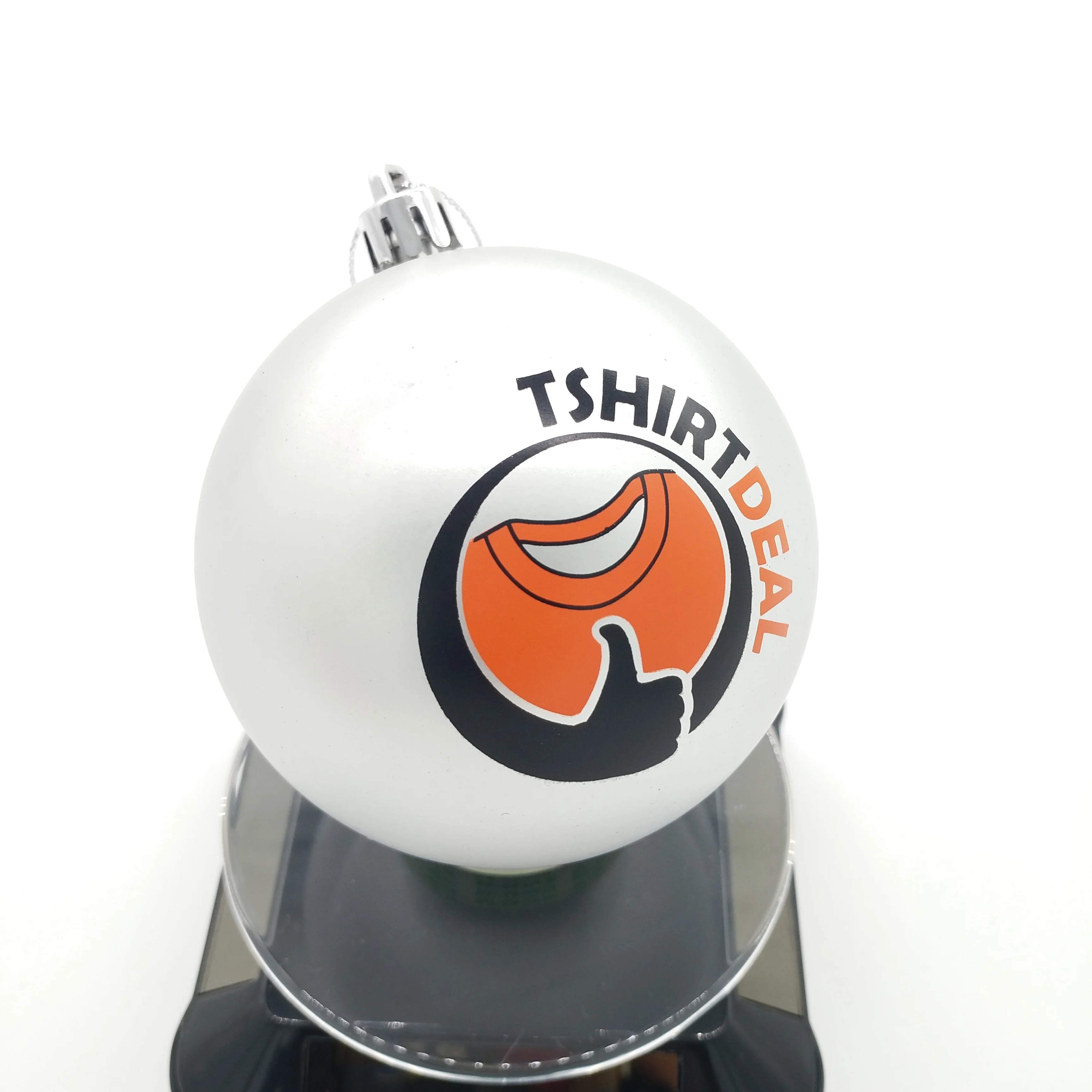 Рождественский шар 8 см из пластика, прямая печать на мяче, пластиковый Рождественский мяч с полноцветным логотипом