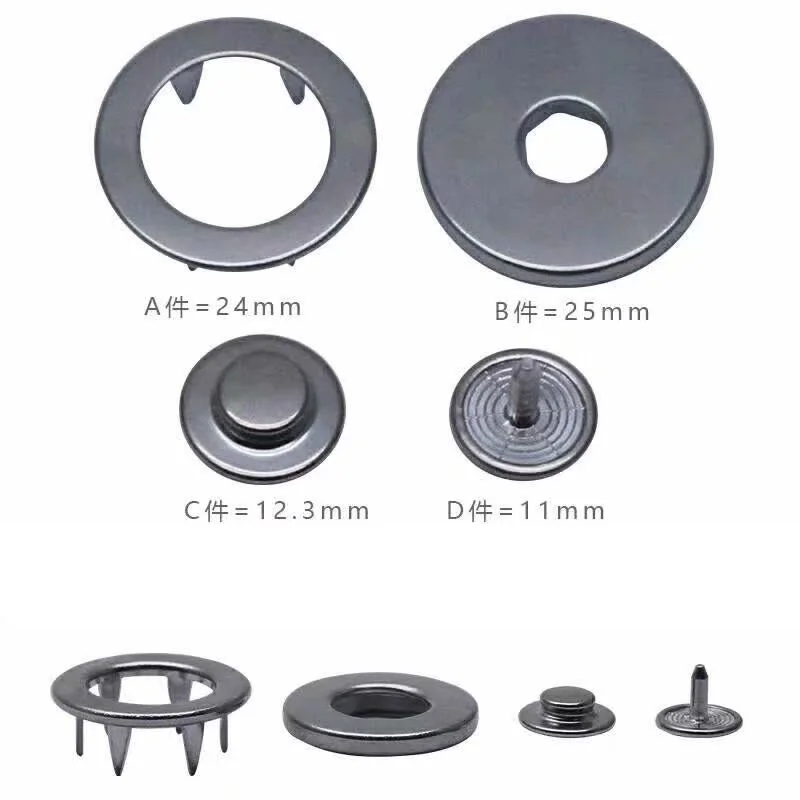 
metal snap button new design prong snap button press metal snap button 