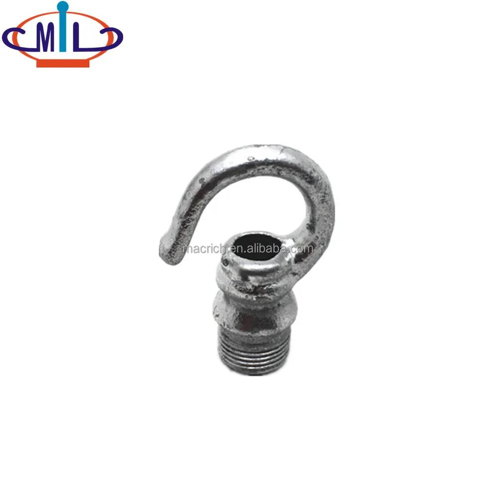 
Соединительный штуцер для трубопровода с круглым крючком с оцинкованным покрытием 