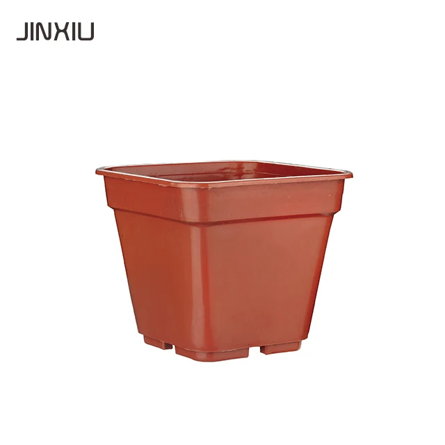 
cheap price plastic square clay flower pots 