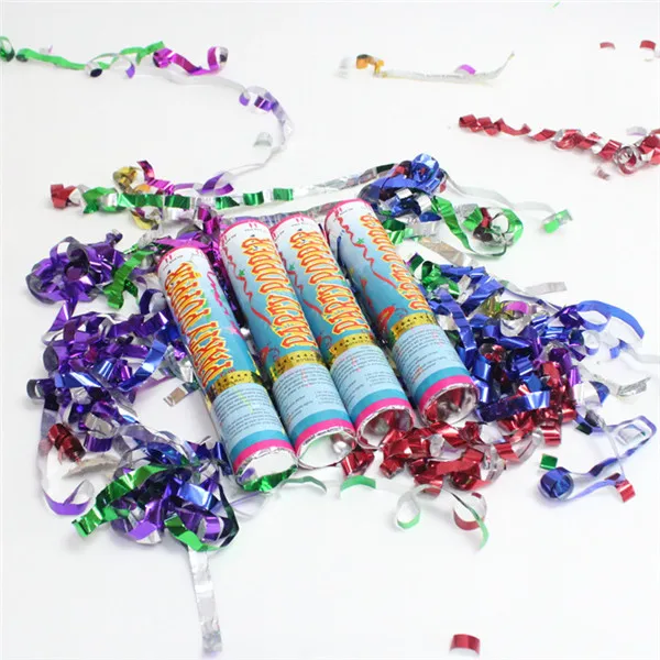 Metallic Streamer Confetti Party Poppers