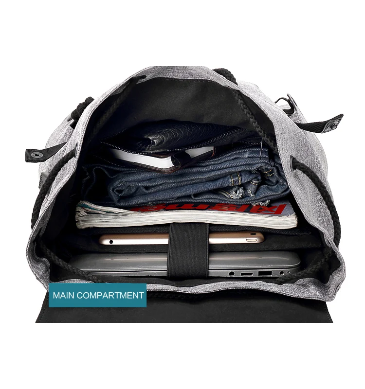 Fashion Casual Backpack Korean Style With Hidden Pocket, Waterproof Unisex Security Backpack Factory