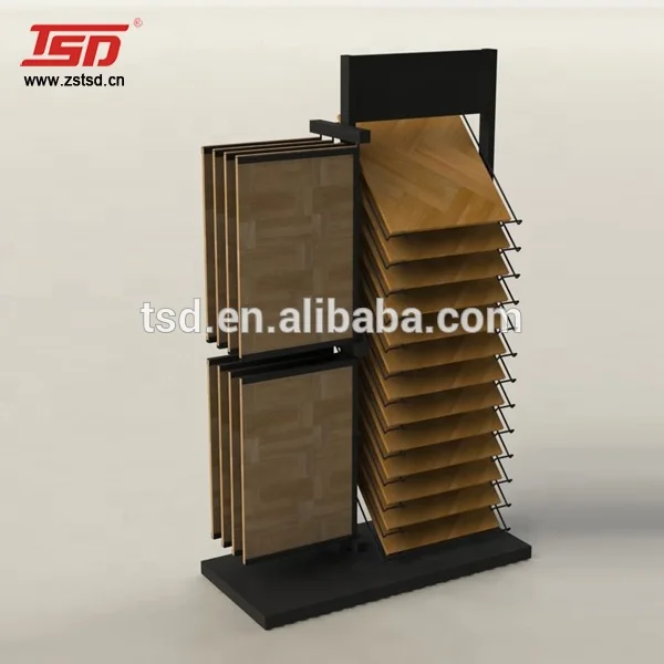 custom retail store pos wood flooring display stand,laminate flooring floorboard display shelf rack