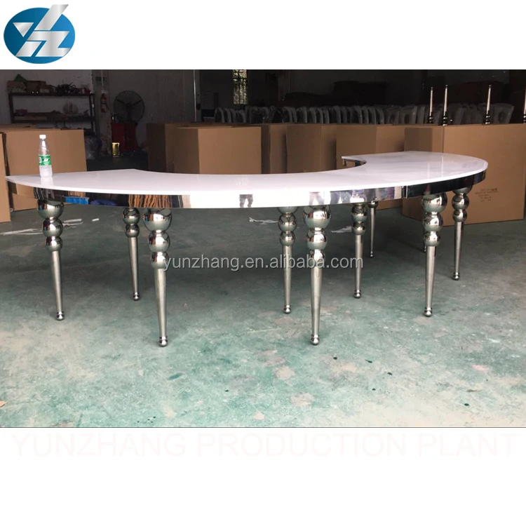 Round Dining table Variable shape for event and wedding hotel