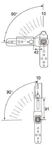 Functional sofa bed adjustable hinge from China folding furniture hinges 6 stops