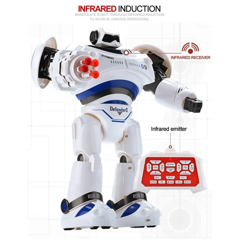 1701A Intelligent RC Robot with Light and Sound Full control Robot toys for kids