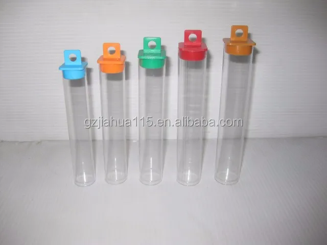 plastic tube with sealed bottom /clear plastic packaging tubes