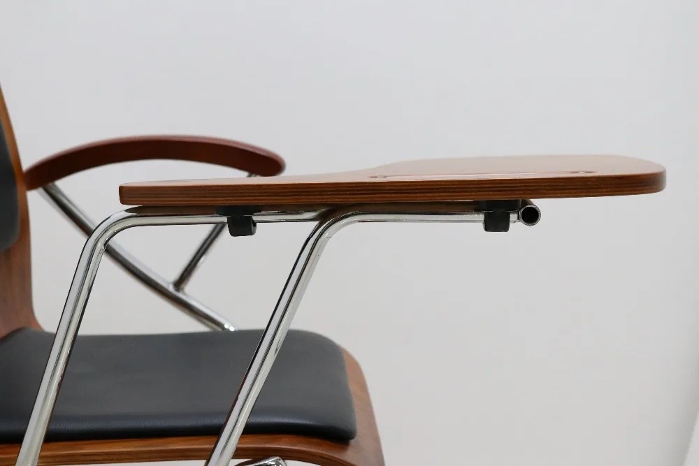 Кожаный, деревянный, бентовый, офисный, школьный стул для обучения посетителей с письменным столом, цена на компоненты foshan