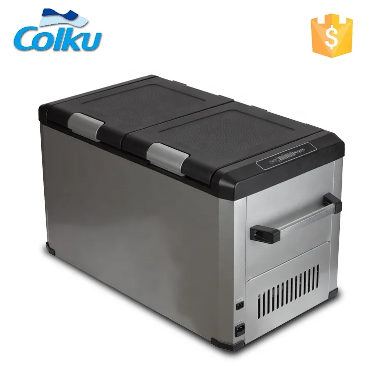 DC 12V / 24V Фошань colku Солнечная приведенная в действие двухдверный холодильник