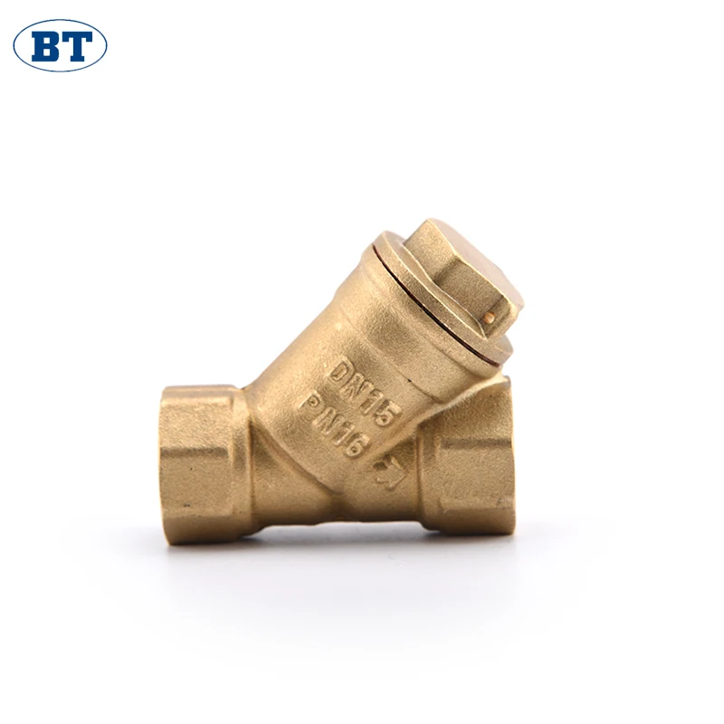 BOTE OEM BT5006 high pressure Female thread brass Y shaped strainer check valve price