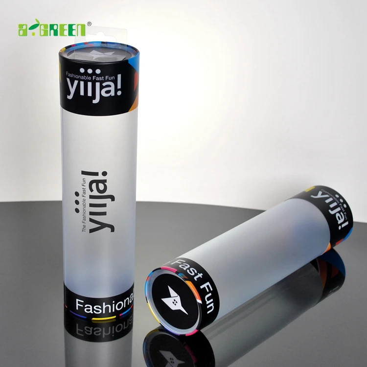 Оптовая продажа под заказ, круглая пластиковая коробка с эффектом потертости/трубка для футболок/теннисных мячей