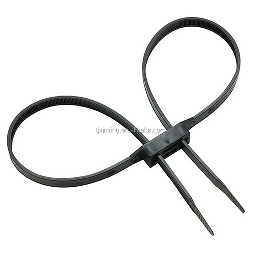 Disposable restraints double cuff plastic handcuffs