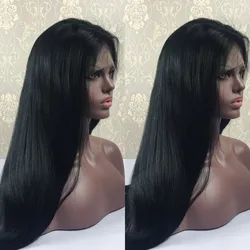 customized any red blonde orange blue yellow highlights brown color 100 raw Human Hair long Straight virgin Hair Front Lace Wigs