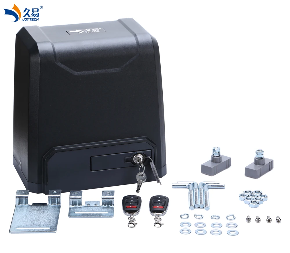 JOYTECH 1000kg Black Magnetic Sliding Gate Operator Gear Driving 400W AC Motor