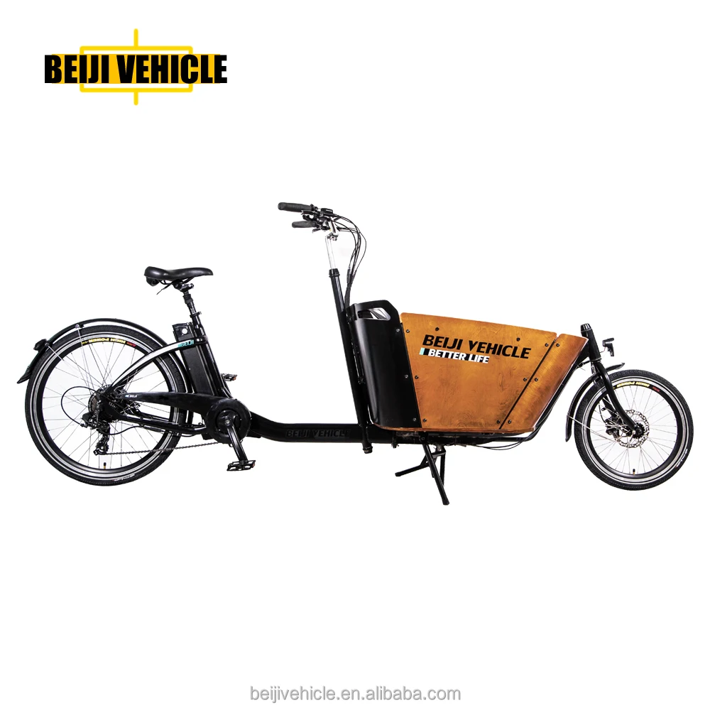 CE shopping Danish bakfiets electric 2 wheel heavy duty bicycle cargo bike for cargo use