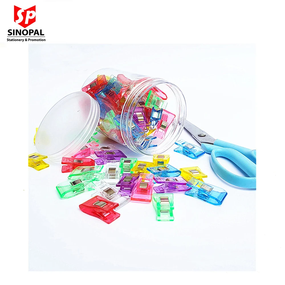 Pack of 100 Multipurpose Plastic Craft Sewing Clip for clothing Assorted Colors For Quilting Crafting