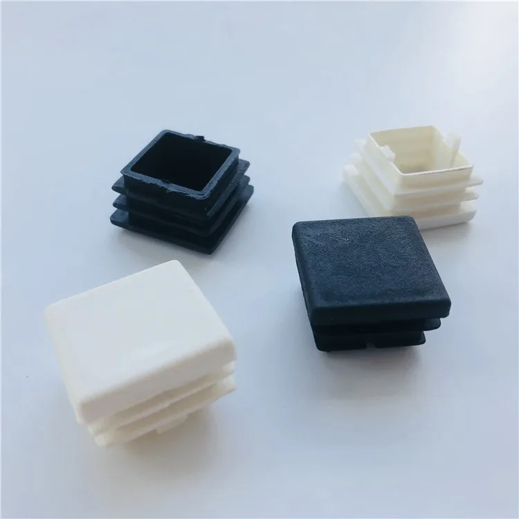Ex-factory price wholesale in stock black white plastic cap plug threaded