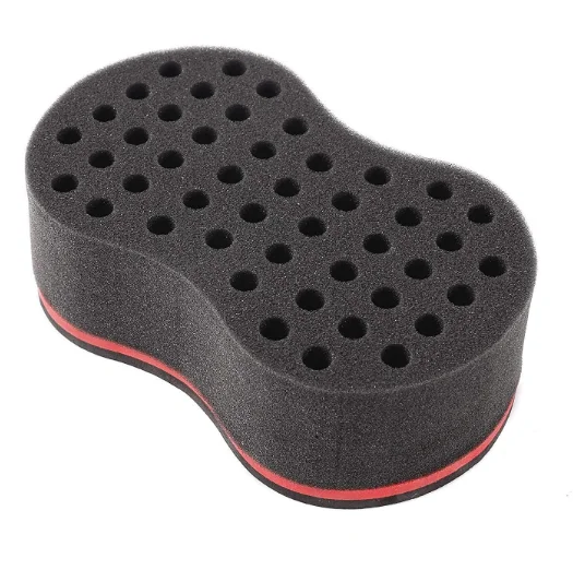 Африканская крученая губка для волос, Волшебная двухсторонняя губка для африканских волос