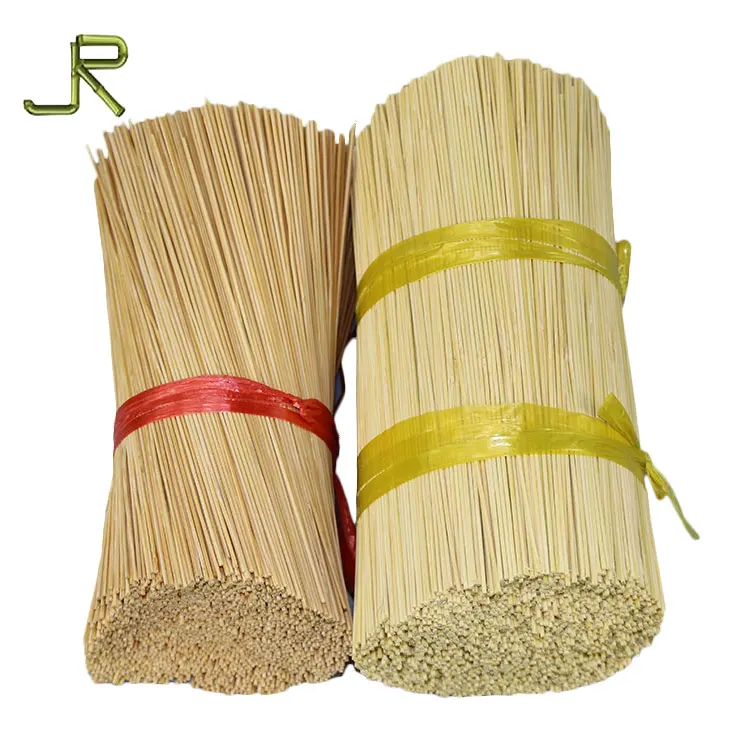 Easily Cleaned natural 1.2mm round incense round agarbatti bbq bamboo stick