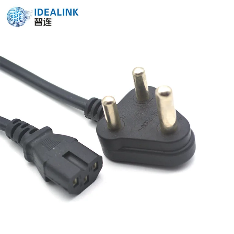 Высокая скорость Южная Африка 220 V ТВ монитор кабель питания настольный