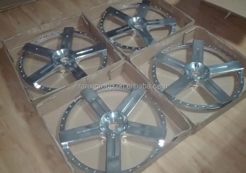 22' polished center disk for 3 piece forged wheel