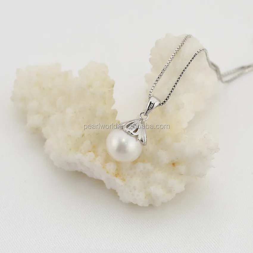 FEIRUN 10.5-11mm near round 3A wholesale price pearl pendant designs, wish pearl pendant, pure natural pearl pendant