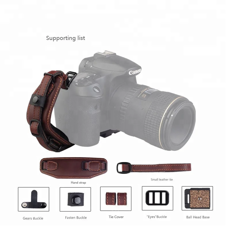 R-65 Slr Camera Leather Wrist Band Rope Photography Accessories Camera Wrist Strap Camera Hand Grip Strap