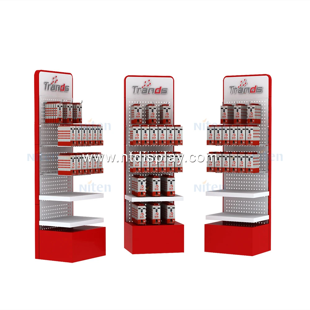 metal display rack wall hook display