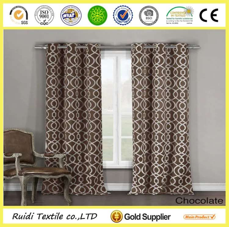 Custom Design Printed Blackout Window Curtain Blackout Curtain Manufacturer